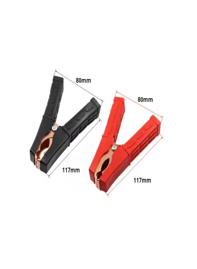 CentIoT - Heavy duty fully PVC insulated alligator crocodile clamps, Pack of 2 (Copper Plated Zinc Alloy, 200A 120mm) - Image 4